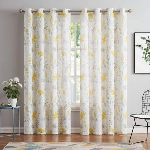 Floral Sheer Curtains