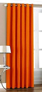 Plain Shiny Polyester Curtains
