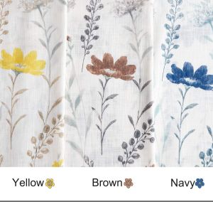 Floral Sheer Curtains