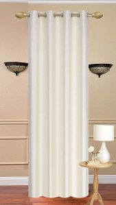 Plain Shiny Polyester Curtains