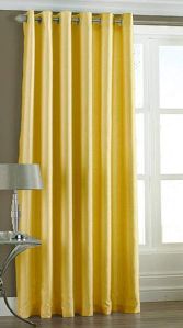 Plain Shiny Polyester Curtains
