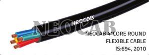 Neocab 4 Core Round Flexible Cable