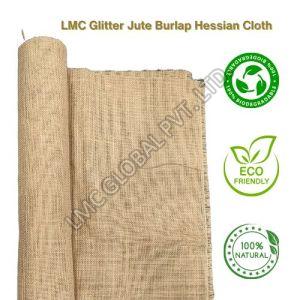 LMC-11x12 Glitter Jute Burlap Hessian Fabric