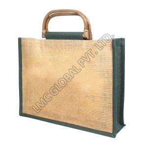 LMC Jute Shopping Bag with Cane Handle
