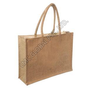 LMC Jute Shopping Bag with Zip Lock