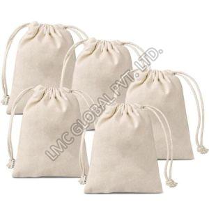 LMC Small Cotton Drawstring Pouch Bag