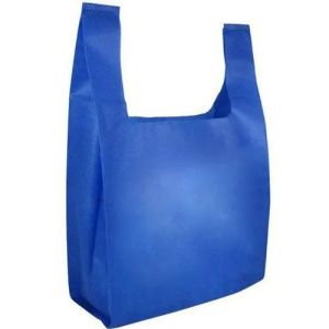 Blue Non Woven U Cut Bag