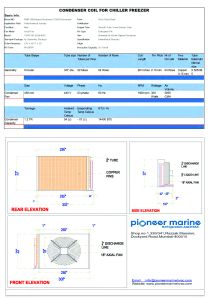 CONDENSER COIL FOR CHILLER FREEZER