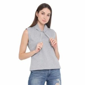 Ladies Sleeveless Hoodies