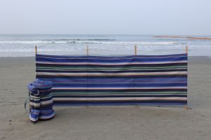 100% Cotton Yarn Dyed Stripe Beach Windbreaks