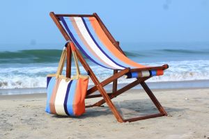 100 %Cotton Yarn Dyed Woven Deck Chair