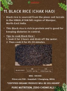 Organic black rice