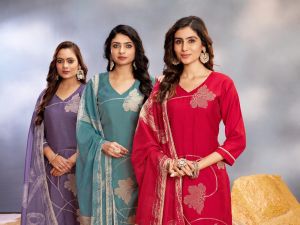 Roman Silk Kurti Set