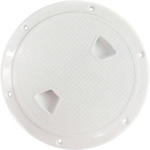 Plastic Deck screw Inspection Plate 4 / 6 / 8 inch round