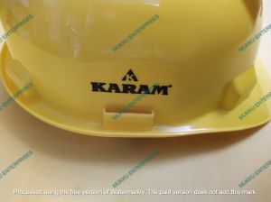 Yellow Karam Safety Helmet Without Ratchet