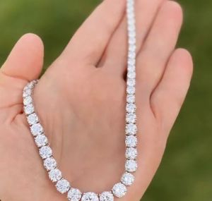 Ladies Moissanite Diamond Necklace