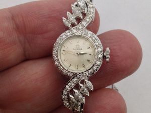 Ladies Omega Natural Diamond Watch