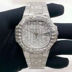 Ladies Patek Philippe Moissanite Diamond Watch