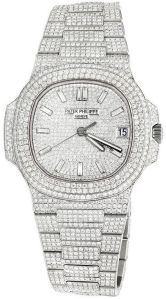 Mens Patek Philippe Natural Diamond Watch