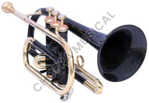 Three Valve Black Trumpet Cornet