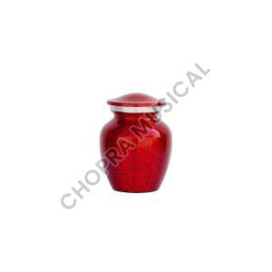 Beautiful Cremation Medium Red Black Dot  Urns for Human Ashes Adult Funeral Burial Urn