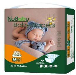 Nubaby Premium Baby Diaper, Medium (M) 64 Count, 6-11kg With 5 in 1