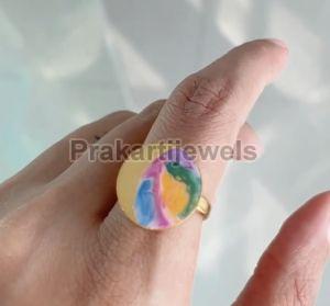 Ladies Enamel Ring