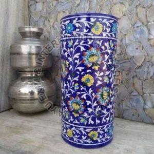 Blue Pottery Flower Vase