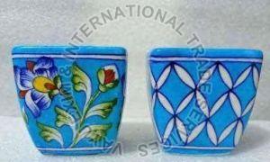 Blue Pottery Planters