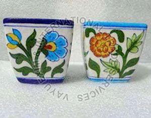 Blue Pottery Planters