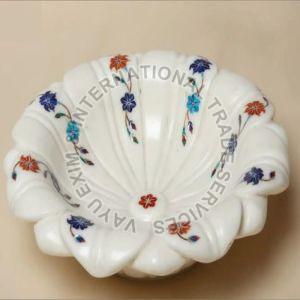 Marble Petal Bowl