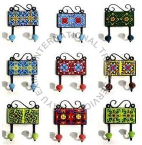 Blue Pottery Key Hanger