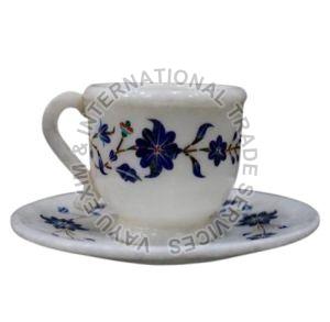 Marble Cup Plate Set