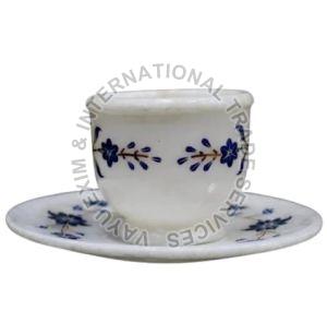 Marble Cup Plate Set