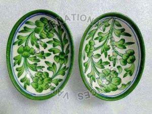 Blue Pottery Soap Dish