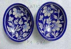 Blue Pottery Soap Dish