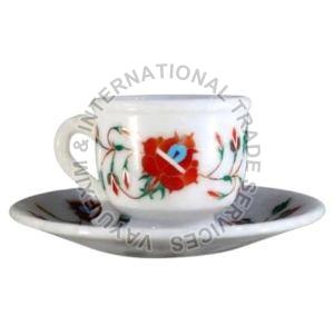 Marble Cup Plate Set