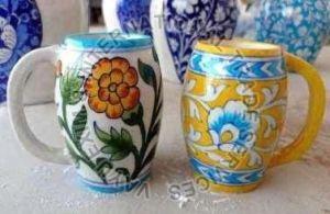 Blue Pottery Beer Mug