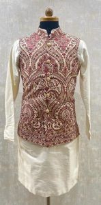 multi color embroidered sherwani jacket