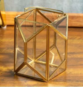 Iron Glass Candle Jar