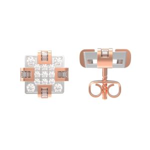 3.140 Grams Diamond Mens Earrings