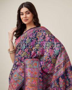 Purple Kashmiri Sarees