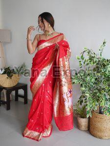 1150 Red Zari Silk Sarees