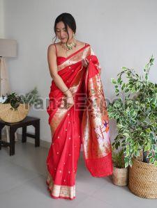 1150 Red Zari Silk Sarees