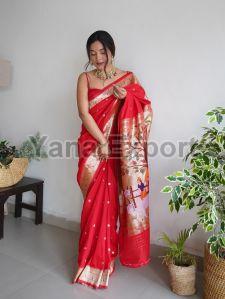 1150 Red Zari Silk Sarees