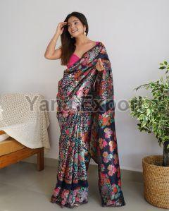 Black Kashmiri Sarees