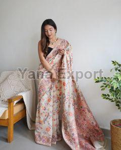 Beige Kashmiri Sarees