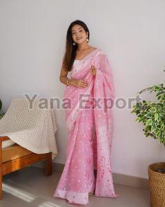 Pink Lakhnavi Sarees