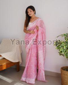 Pink Lakhnavi Sarees