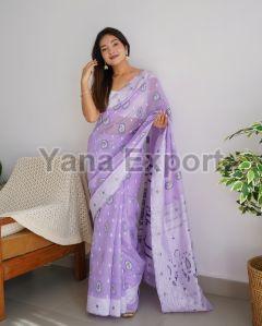 Purple Lakhnavi Sarees